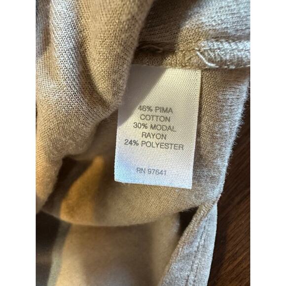 Pure Jill Pima Cotton Burnout Cowl Neck Top Women Large Cottage Transitional - Picture 10 of 11